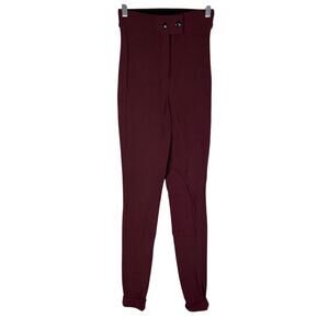 American Apparel S Purple Ribbed Skinny Stretch Horse-Riding Equestrian Pant *